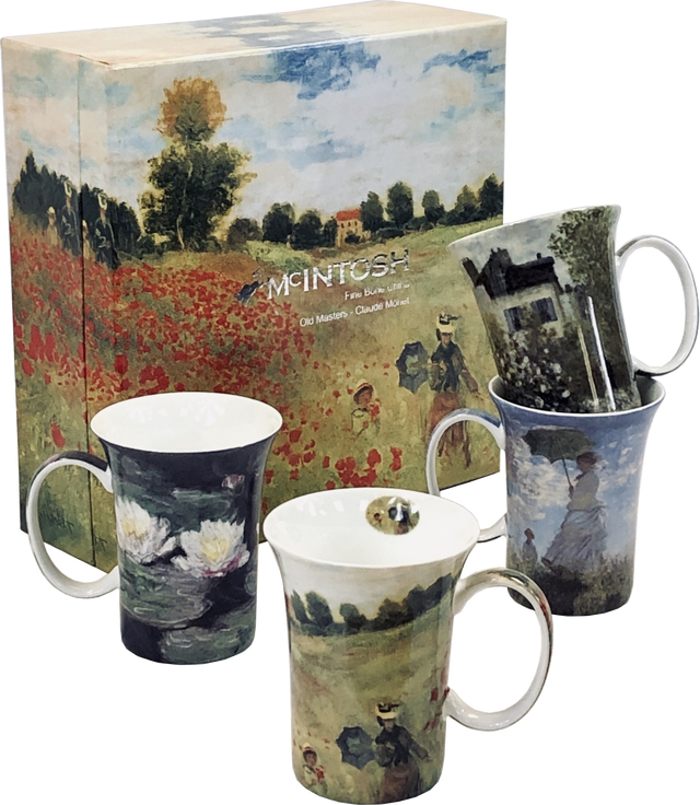 Set of 4 Monet Mugs