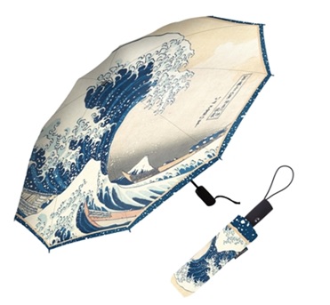 The Great Wave Folding Travel Umbrella