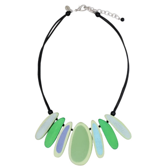 Green Multi Statement Necklace